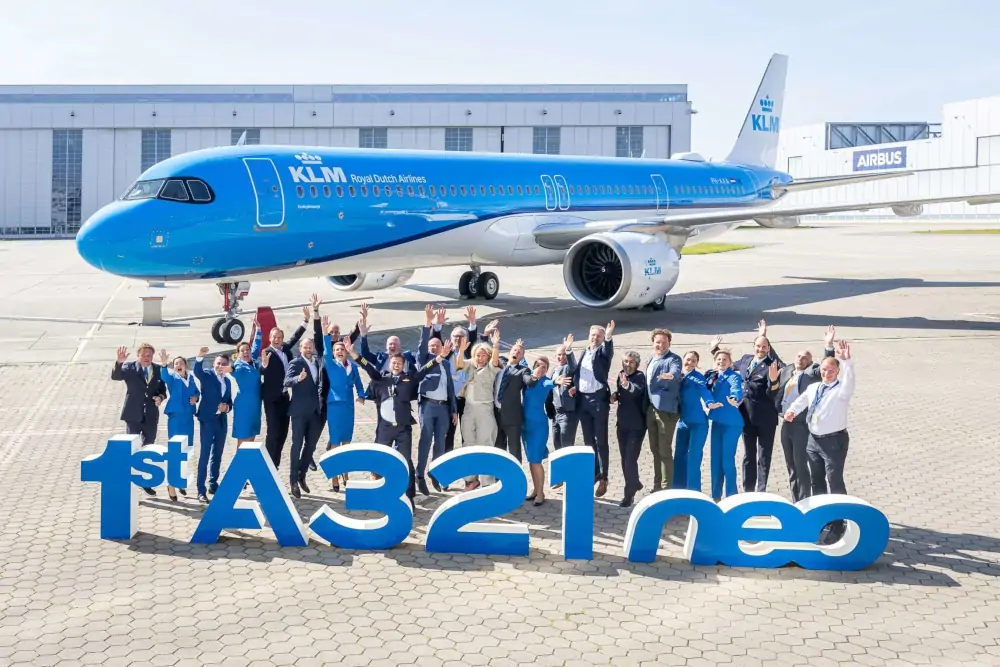 KLM używa już pierwszego Airbusa A321neo - Foto: KLM