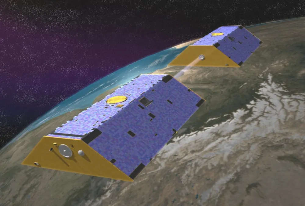 Satelita Grace-C - Grafika: NASA