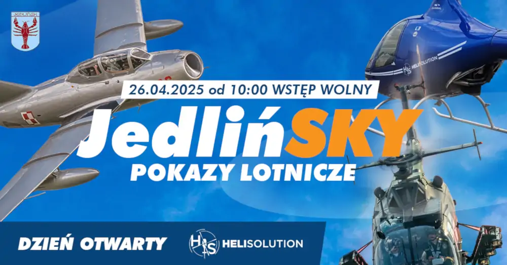 JedlińSKY - Pokazy Lotnicze / Grafika: Heli Solution