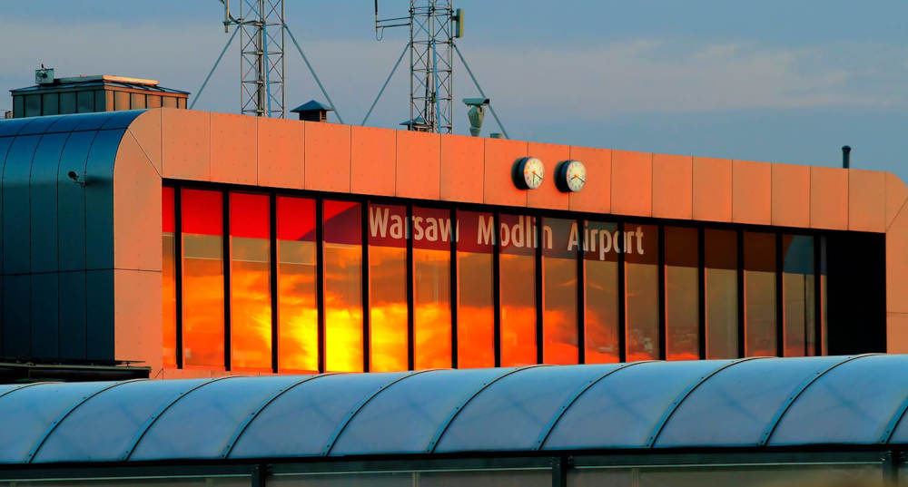 Terminal portu lotniczego w Modlinie - Foto: Materiały Portu Lotniczego Warszawa-Modlin