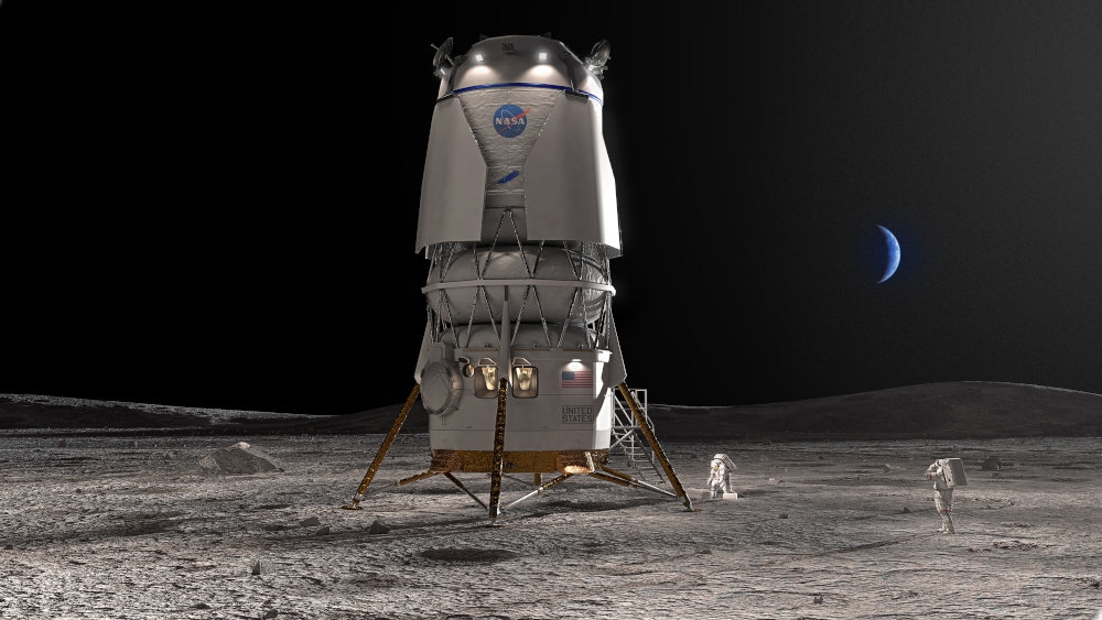 Lockheed Martin w zespole Blue Origin, który został wybrany do opracowania lądownika księżycowego dla misji załogowej - Grafika: Lockheed Martin