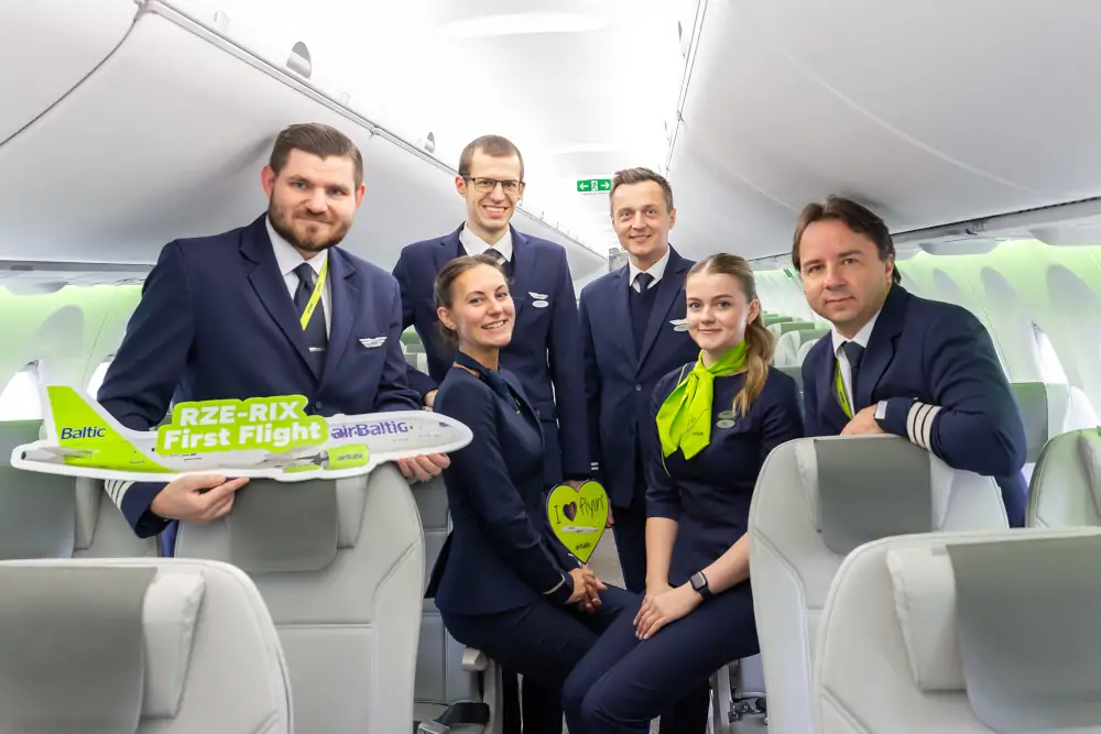 Załoga samolotu Air Baltic