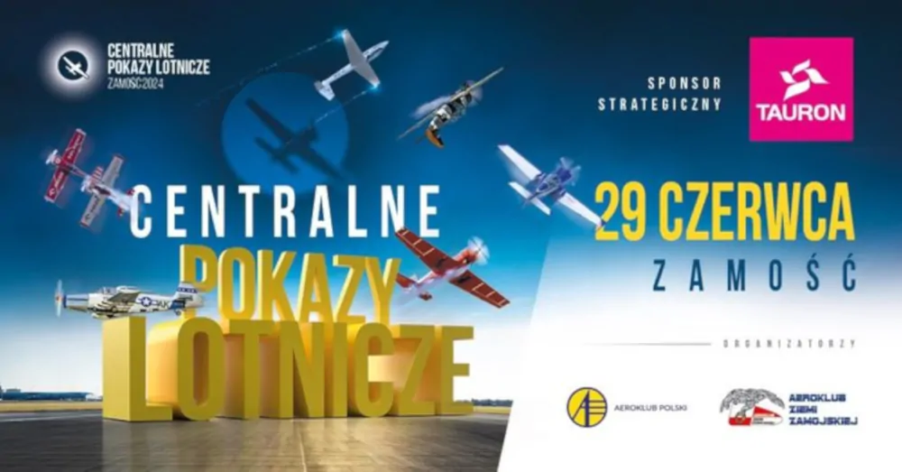 Centralne Pokazy Lotnicze - Grafika: Aeroklub Ziemi Zamojskiej